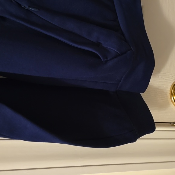 ADIDAS BRAND SIGNATURE MEN'S DARK BLUE HOODED SWEATSHIRT SIZE SMALL - Picture 4 of 15